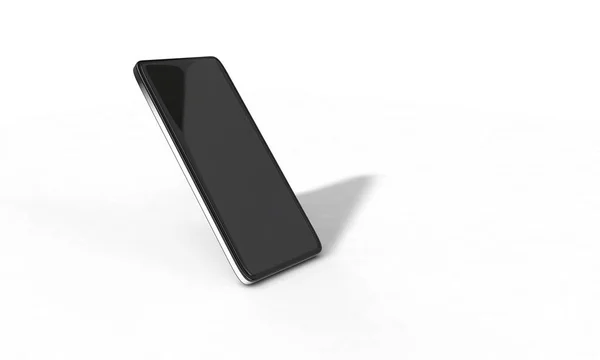 Telefon modeli üzerinde beyaz, izole 3d render