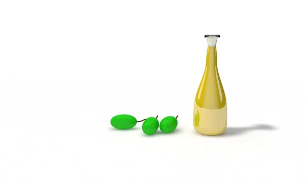Концепція оливкової олії, 3d рендеринг — стокове фото