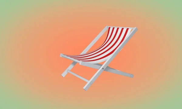 Lehátko Beach, 3d vykreslení pozadí — Stock fotografie