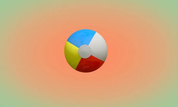 Фон з м'ячем, 3d візуалізація — стокове фото