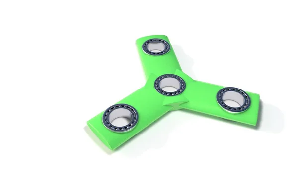 Trzy strony ręką spinner, 3d render — Zdjęcie stockowe