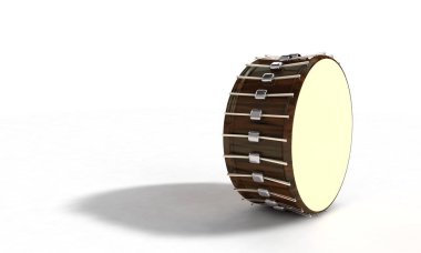 Beyaz, 3d izole Ramazan davul render