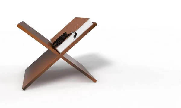 Ramazan kareem kavramı üzerinde beyaz, 3d
