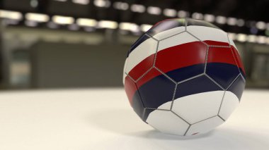 Rus championhip kavramı futbol, 3d render