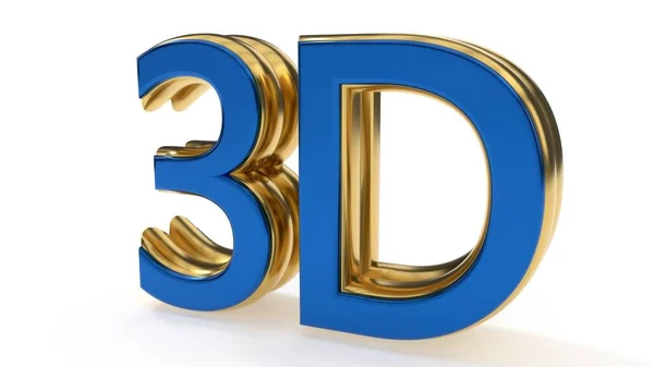 3D-s szimbólumok arany írás a háttérben dolgozik, 3d-leképezés — Stock Fotó