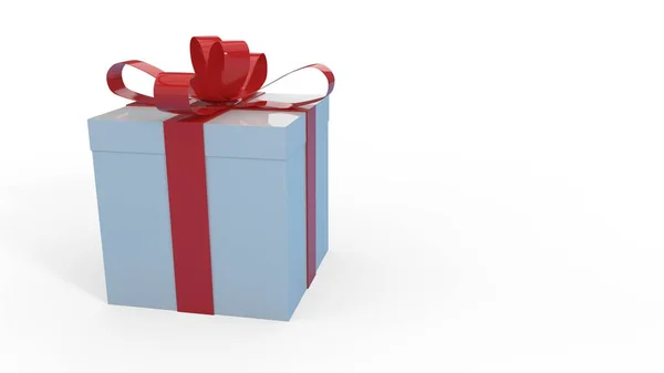 Подарунковий пакет на білому тлі, 3d рендеринг — стокове фото