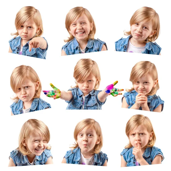 Cute little girl portraits — Stock Photo, Image