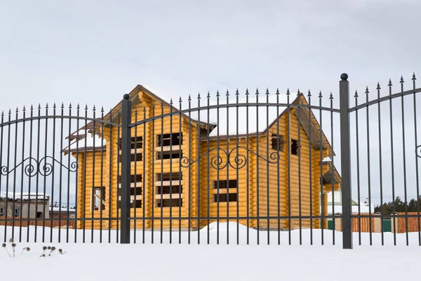 ログ住宅構造木材 — ストック写真