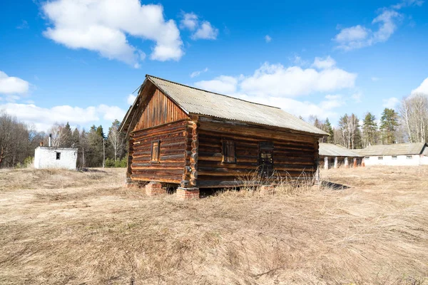 Log house struktur wood byggnad — Stockfoto