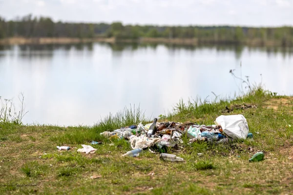 Discarica nel bosco — Foto Stock