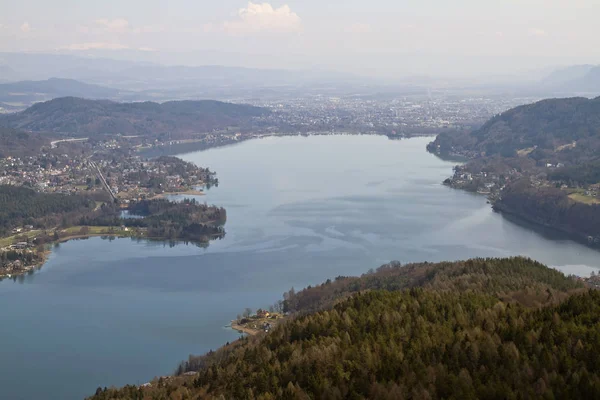Woerthersee lake east part — Stock Photo, Image