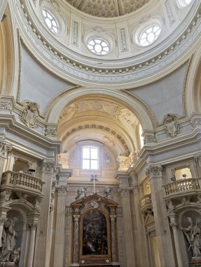 Reggia di Venaria 'daki St. Hubert Kilisesi.