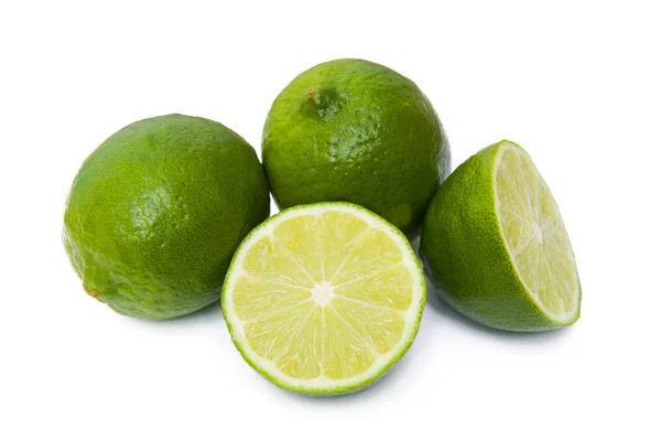 Lime isolerat på vitan — Stockfoto