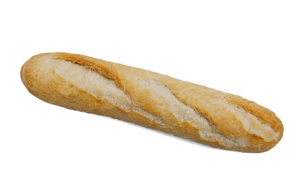 Baguette isolerat på vitan — Stockfoto