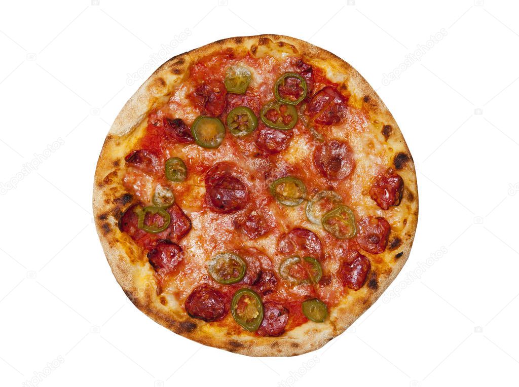 Pizza isolated on white 