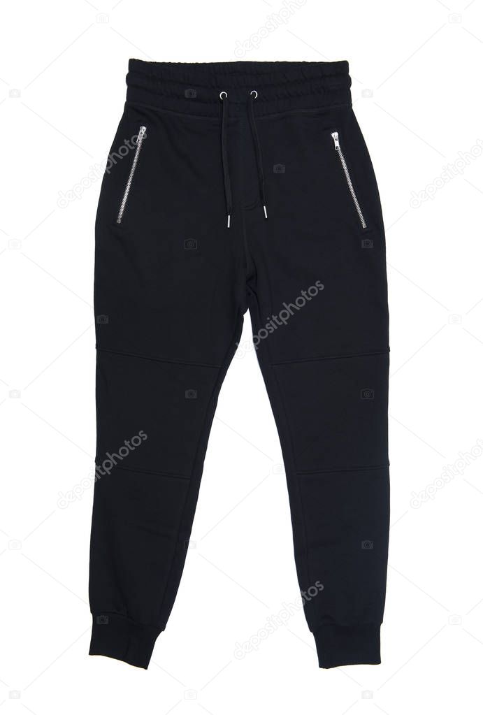 Sweatpants isolated on the white 