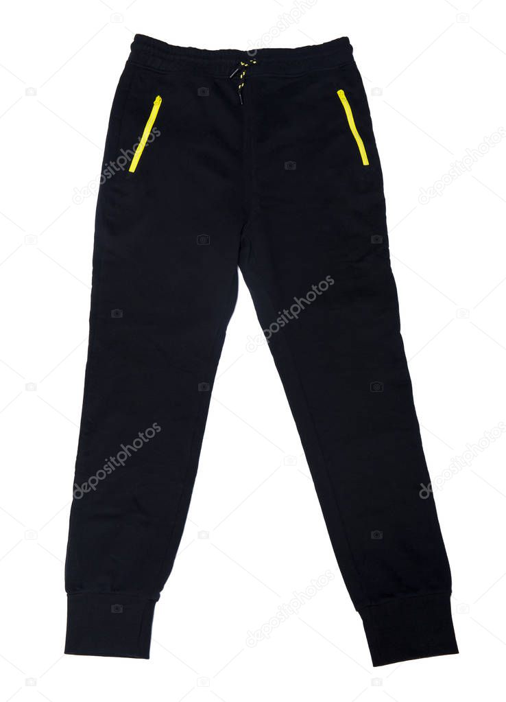 Sweatpants isolated on the white background