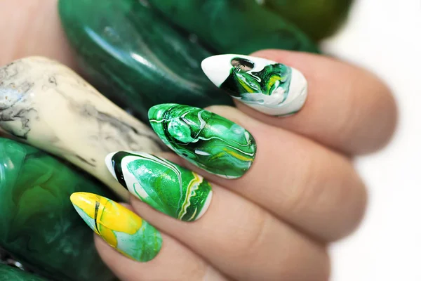 Stone nail design. — Zdjęcie stockowe