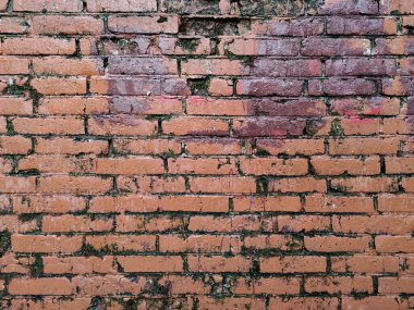 Kırmızıya boyanmış bir mimari yapının duvar boyası. Modaya uygun doku..