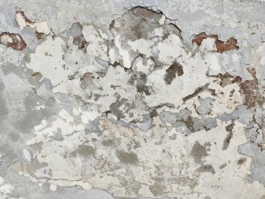 Eski çatlak duvar bej ve gri. Grunge moda geçmişi..