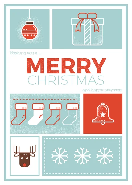 Christmas greeting card — Stock Vector