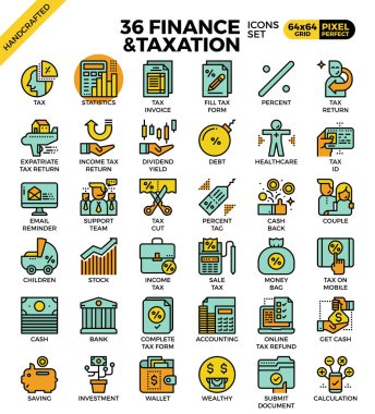 Finance and taxation clipart