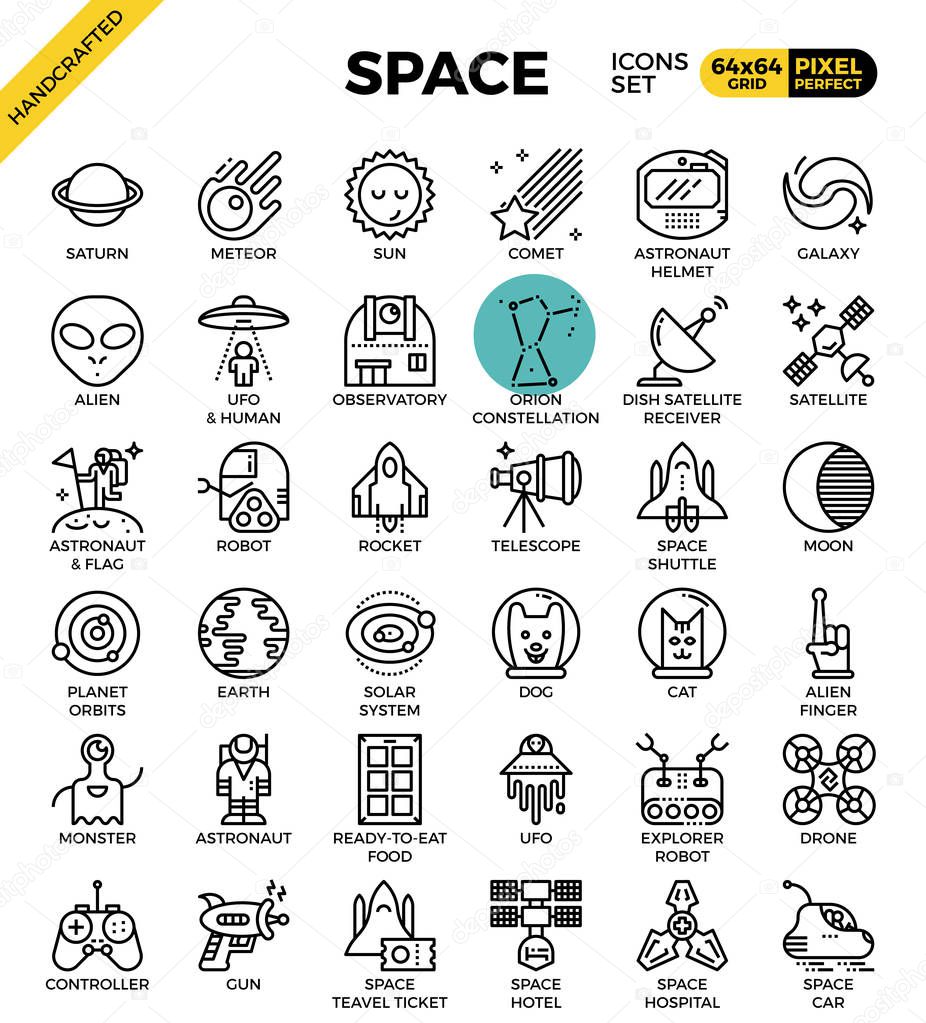 Space and galaxy icons