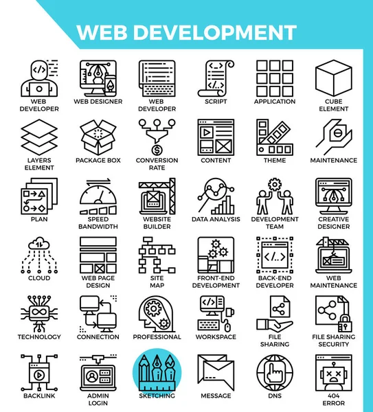 Web Development icons — Stock Vector