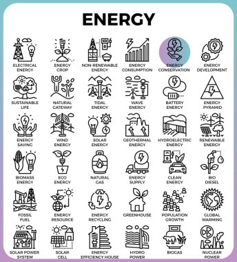 enerji hattı simgeler