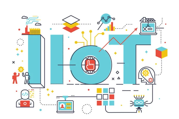 Iiot: βιομηχανική Διαδίκτυο των πραγμάτων — Διανυσματικό Αρχείο