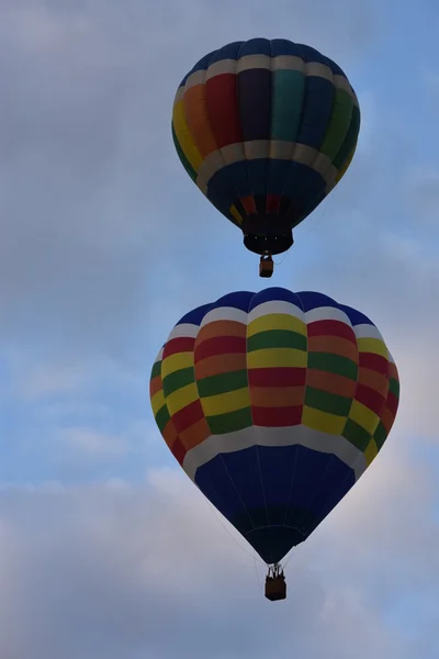 Balonu premiery o świcie w 2016 Adirondack Hot Air Balloon Festival — Zdjęcie stockowe