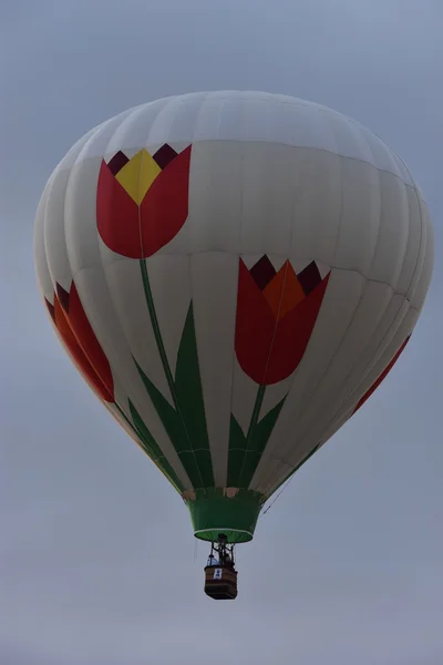 Balonu premiery o świcie w 2016 Adirondack Hot Air Balloon Festival — Zdjęcie stockowe