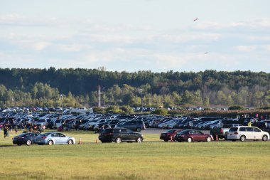 Şafakta 2016 Adirondack sıcak hava balon Festivali açılışında balon