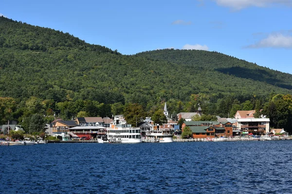 Uitzicht op Lake George in de staat New York — Stockfoto