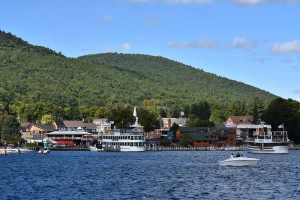 Uitzicht op Lake George in de staat New York — Stockfoto