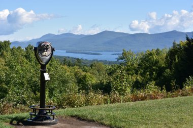 Lake George, from Prospect Mountain, in New York clipart