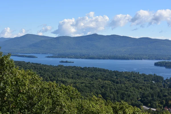 Lago George, de Prospect Mountain, em Nova York — Fotografia de Stock