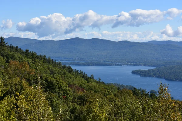 Lago George, de Prospect Mountain, em Nova York — Fotografia de Stock