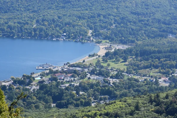 Lago George, de Prospect Mountain, em Nova York — Fotografia de Stock