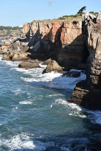 Boca de Inferno-nál (a Pokol szája portugál) Portugáliában — Stock Fotó