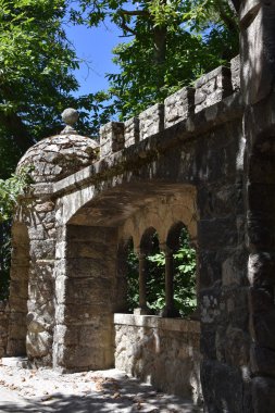 SINTRA, PORTUGAL - 20 AUG: Sintra, Portekiz 'de Quinta da Regaleira, 20 Ağustos 2016' da görüldüğü gibi.