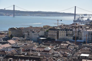 Görünüm (from St George Castle) Lizbon Portekiz