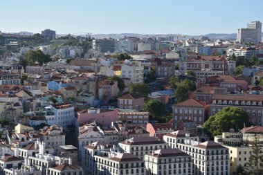 Görünüm (from St George Castle) Lizbon Portekiz