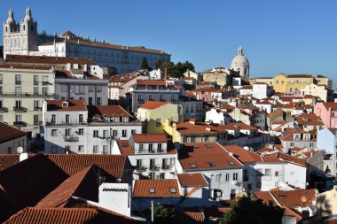 Görünüm (dan Bairro Alto) Lizbon Portekiz