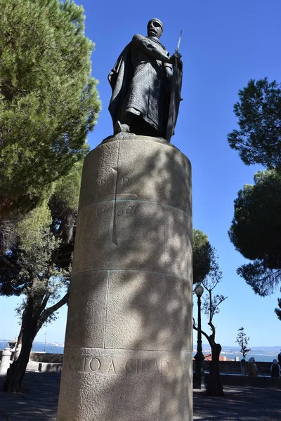 Lisbon Portugalsko Aug Zámek Sao Jorge Nebo Hrad Jiří Návštěvníky — Stock fotografie