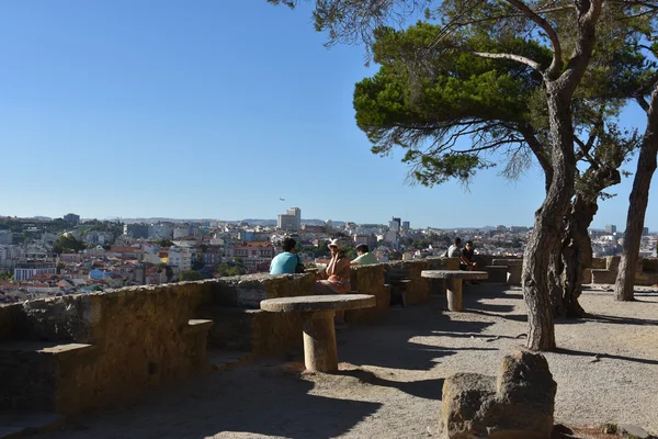 Lisboa Portugal Ago Castelo São Jorge Castelo São Jorge Com — Fotografia de Stock