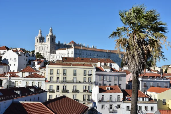 Vista de Lisboa (desde Bairro Alto) en Portugal — Foto de Stock