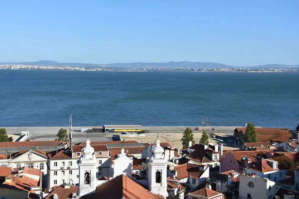 Görünüm (dan Bairro Alto) Lizbon Portekiz — Stok fotoğraf