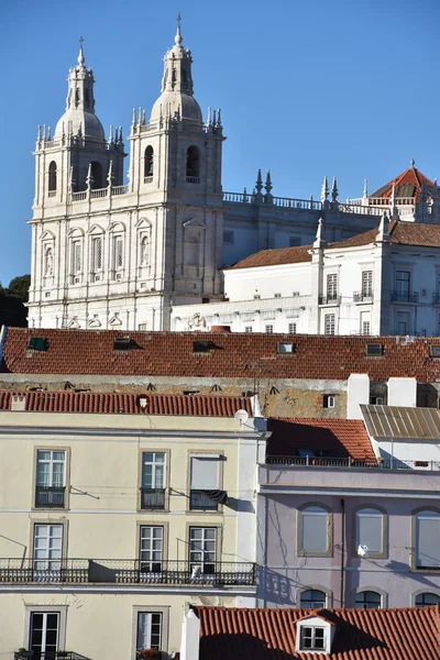 Weergave van Lissabon (vanaf Bairro Alto) in Portugal — Stockfoto