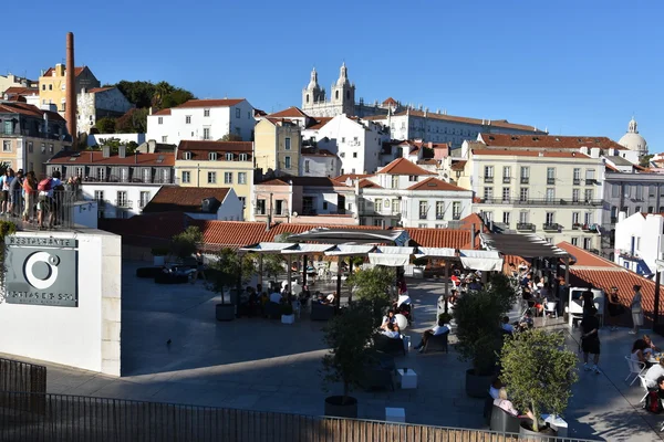 Görünüm (dan Bairro Alto) Lizbon Portekiz — Stok fotoğraf
